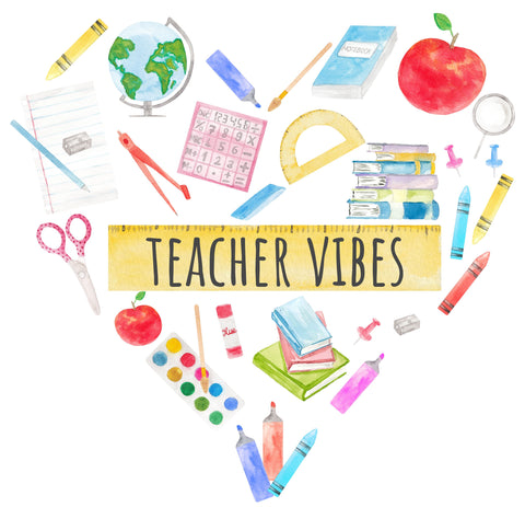 Teacher Heart Bundle of 6 Designs SVG PNG Cut EPS File SVG HarperNCo 