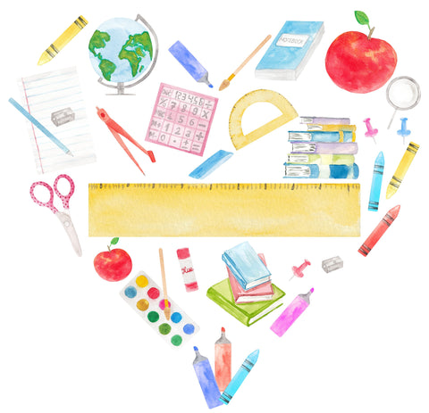 Teacher Heart Bundle of 6 Designs SVG PNG Cut EPS File SVG HarperNCo 