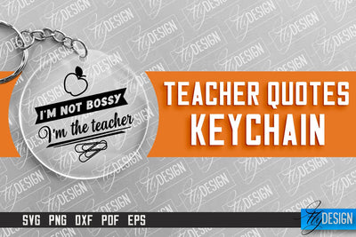 Teacher Keychain Design | Round Keychain Design | School Quotes SVG SVG Fly Design 