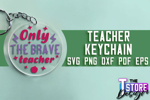Teacher Keychain SVG Design | Funny Quotes SVG Design | School SVG SVG The T Store Design 
