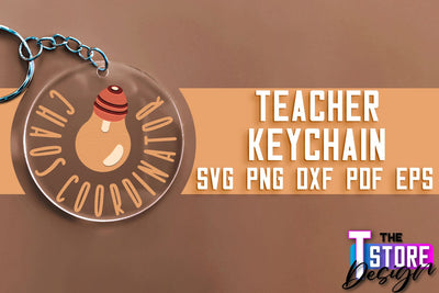 Teacher Keychain SVG Design | Funny Quotes SVG Design | School SVG SVG The T Store Design 