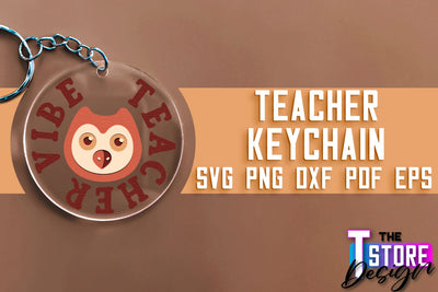 Teacher Keychain SVG Design | Funny Quotes SVG Design | School SVG SVG The T Store Design 