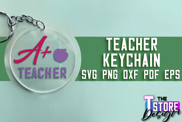 Teacher Keychain SVG Design | Funny Quotes SVG Design | School SVG SVG The T Store Design 