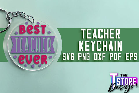 Teacher Keychain SVG Design | Funny Quotes SVG Design | School SVG SVG The T Store Design 