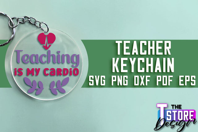 Teacher Keychain SVG Design | Funny Quotes SVG Design | School SVG SVG The T Store Design 