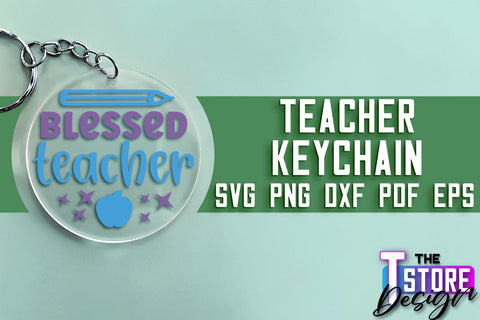 Teacher Keychain SVG Design | Funny Quotes SVG Design | School SVG SVG The T Store Design 