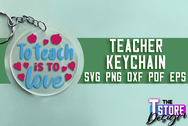 Teacher Keychain SVG Design | Funny Quotes SVG Design | School SVG SVG The T Store Design 