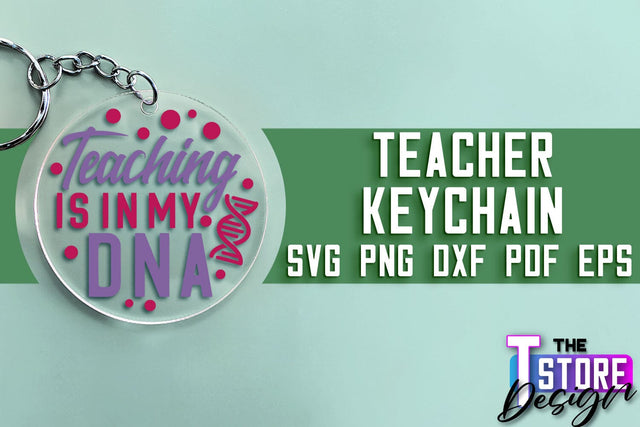 Teacher Keychain SVG Design | Funny Quotes SVG Design | School SVG SVG The T Store Design 