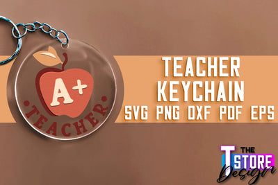 Teacher Keychain SVG Design | Funny Quotes SVG Design | School SVG SVG The T Store Design 