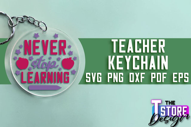 Teacher Keychain SVG Design | Funny Quotes SVG Design | School SVG SVG The T Store Design 