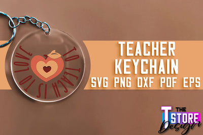 Teacher Keychain SVG Design | Funny Quotes SVG Design | School SVG SVG The T Store Design 