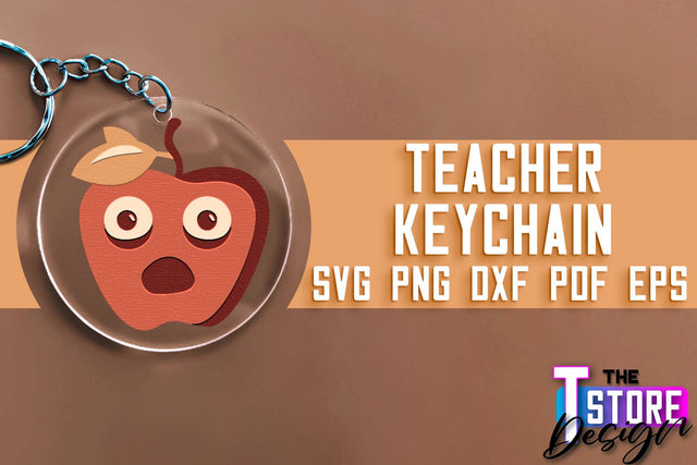 Teacher Keychain SVG Design | Funny Quotes SVG Design | School SVG SVG The T Store Design 