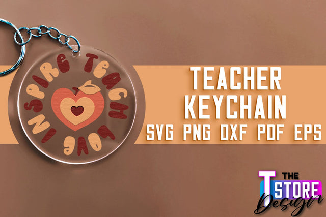 Teacher Keychain SVG Design | Funny Quotes SVG Design | School SVG SVG The T Store Design 