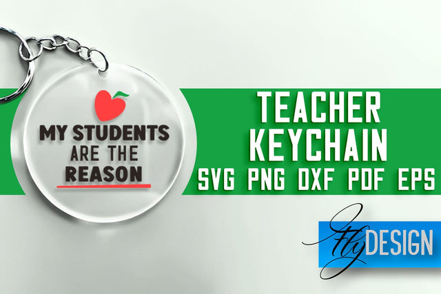 Teacher Keychain SVG | School SVG Quotes | SVG File SVG Fly Design 