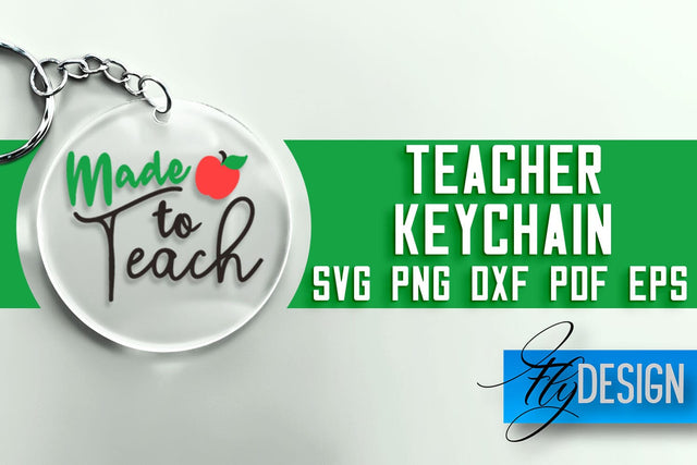 Teacher Keychain SVG | School SVG Quotes | SVG File SVG Fly Design 