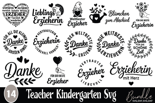 Teacher Kindergarten SVG Bundle SVG Angelina750 