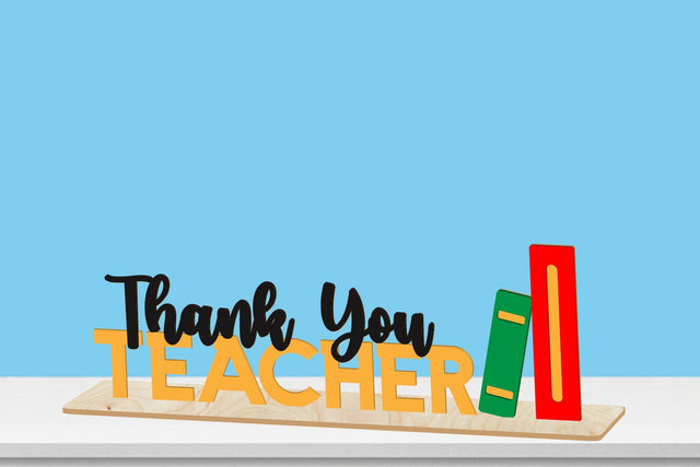 Teacher Laser cut Decor SVG zafrans studio 