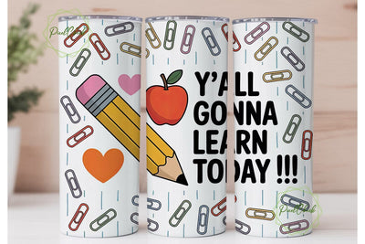 Teacher Life 20oz Tumbler Wrap Sublimation PixelChick 