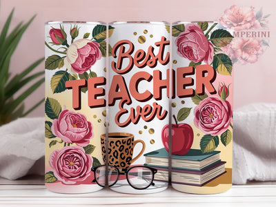 Teacher Life Appreciation 20oz Tumbler Wrap, Best Teacher, Teacher Appreciation, School Theme, Education Design, 20oz Tumbler Wrap, Sublimation PNG Sublimation Li Zamperini 
