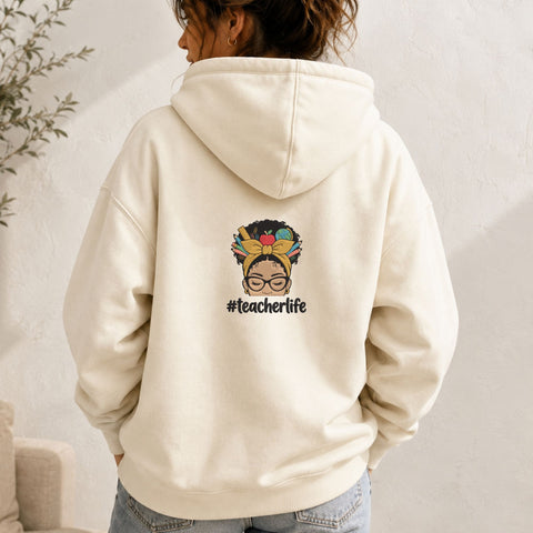 Teacher Life Black Woman Machine Embroidery Design – Afro Teacher School Supplies Embroidery File Embroidery/Applique DESIGNS PatternFeed8 