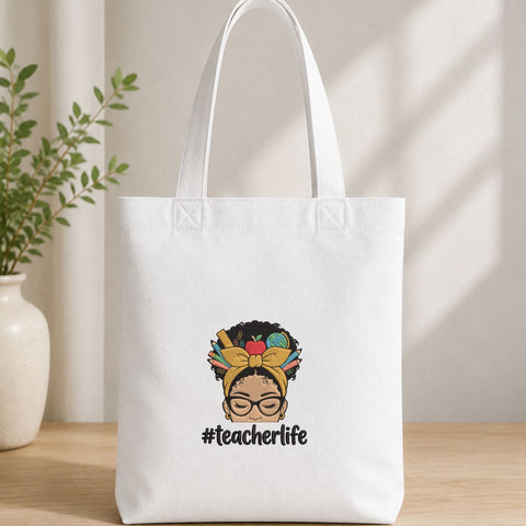 Teacher Life Black Woman Machine Embroidery Design – Afro Teacher School Supplies Embroidery File Embroidery/Applique DESIGNS PatternFeed8 