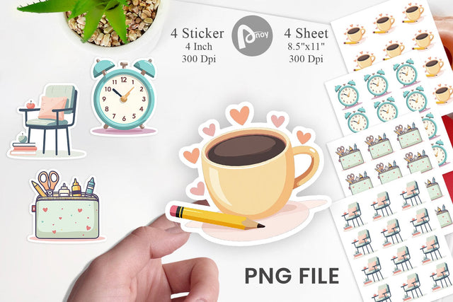 Teacher Life Charm Sticker Sublimation artnoy 