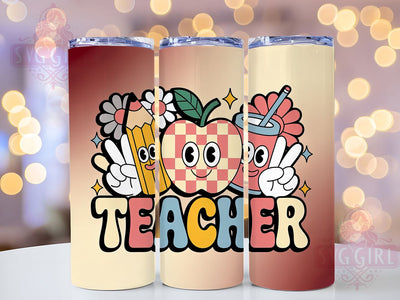 Teacher Life Classroom 20oz Tumbler, Classroom Wrap, Sublimation Gift, Educator Mug, 20oz Tumbler Design, Teacher Life Quote, School Theme Sublimation SvggirlplusArt 