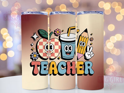 Teacher Life Classroom 20oz Tumbler, Classroom Wrap, Sublimation Gift, Educator Mug, 20oz Tumbler Design, Teacher Life Quote, School Theme Sublimation SvggirlplusArt 