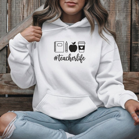 Teacher Life Embroidery Design – #TeacherLife Notebook Apple Pencil Coffee School Machine Embroidery File Embroidery/Applique DESIGNS PatternFeed8 