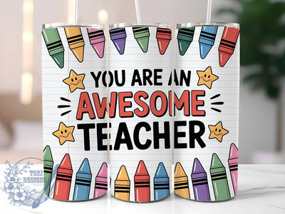 Teacher Life Notepad 20oz Tumbler, Notepad Wrap, Sublimation Gift, Educator Mug, 20oz Tumbler Design, Teacher Life Quote, Classroom Theme Sublimation ToriDesigns 