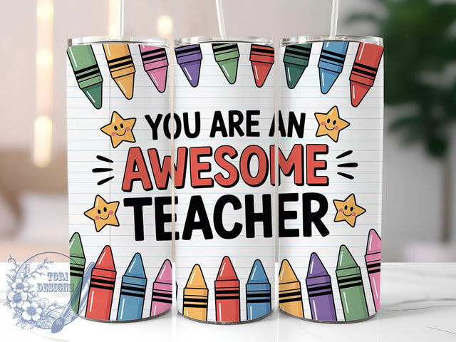 Teacher Life Notepad 20oz Tumbler, Notepad Wrap, Sublimation Gift, Educator Mug, 20oz Tumbler Design, Teacher Life Quote, Classroom Theme Sublimation ToriDesigns 