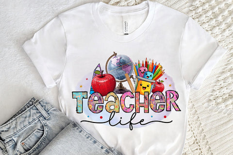 Teacher life PNG Design Sublimation Regulrcrative 