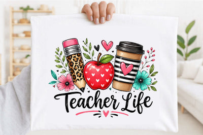 Teacher Life Sublimation PNG Sublimation SVGArt 
