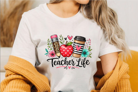 Teacher Life Sublimation PNG Sublimation SVGArt 