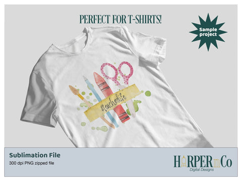 Teacher Life SVG PNG Cut EPS File SVG HarperNCo 