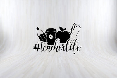 Teacher Life T-Shirt Funny Back To School SVG PNG Craft Cut File SVG SVG Print File 