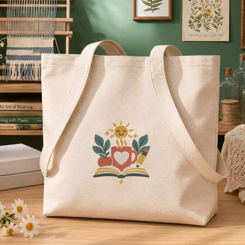 Teacher Love Embroidery Design – Book Coffee Apple Pencil Cute School Machine Embroidery File Embroidery/Applique DESIGNS PatternFeed8 
