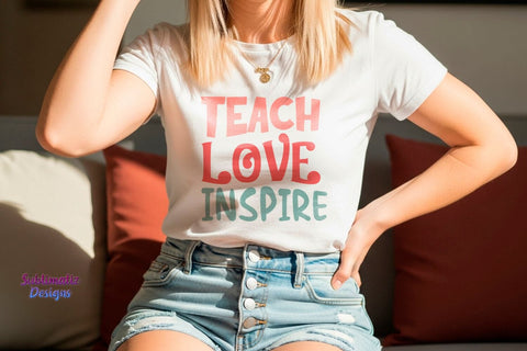 Teacher Love Inspire SVG Cut File SVG Sublimatiz Designs 