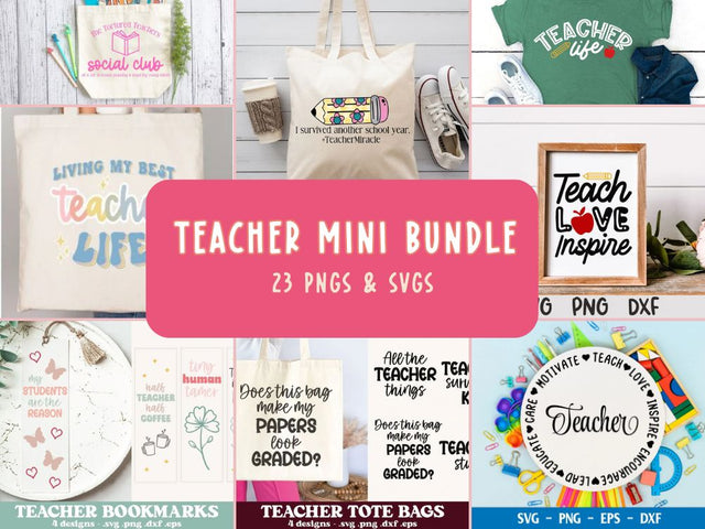 Teacher Mini Bundle Bundle So Fontsy Design Shop 