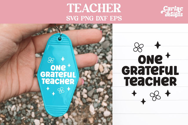 Teacher Motel Keychain SVG SVG Carla C Designs 