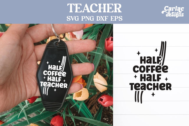 Teacher Motel Keychain SVG SVG Carla C Designs 