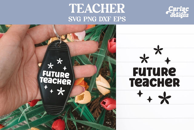 Teacher Motel Keychain SVG SVG Carla C Designs 