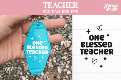 Teacher Motel Keychain SVG SVG Carla C Designs 