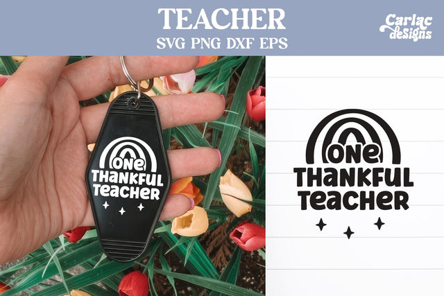 Teacher Motel Keychain SVG SVG Carla C Designs 