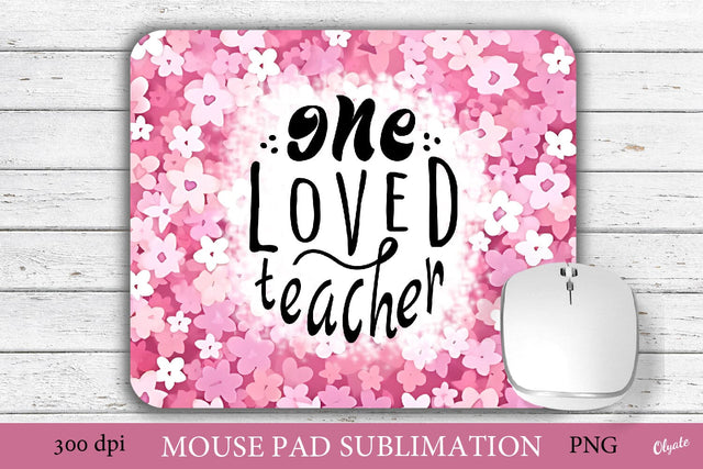 Teacher Mouse Pad PNG. Mouse Pad Sublimation Design. Sublimation Olga Terlyanskaya 