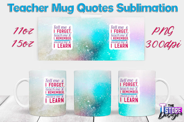 Teacher Mug Sublimation | 11 oz 15 oz Mug | School Design | PNG File Sublimation The T Store Design 