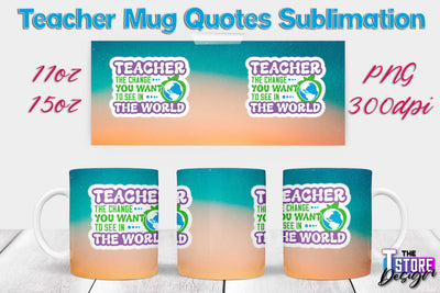 Teacher Mug Sublimation | 11 oz 15 oz Mug | School Design | PNG File Sublimation The T Store Design 