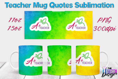 Teacher Mug Sublimation | 11 oz 15 oz Mug | School Design | PNG File Sublimation The T Store Design 