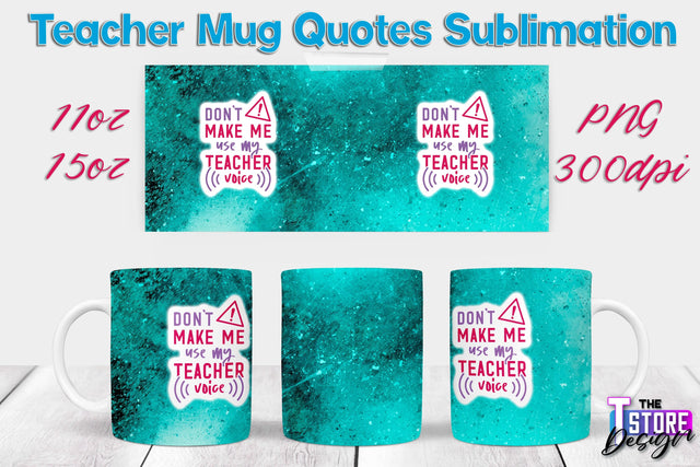Teacher Mug Sublimation | 11 oz 15 oz Mug | School Design | PNG File Sublimation The T Store Design 