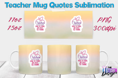 Teacher Mug Sublimation | 11 oz 15 oz Mug | School Design | PNG File Sublimation The T Store Design 